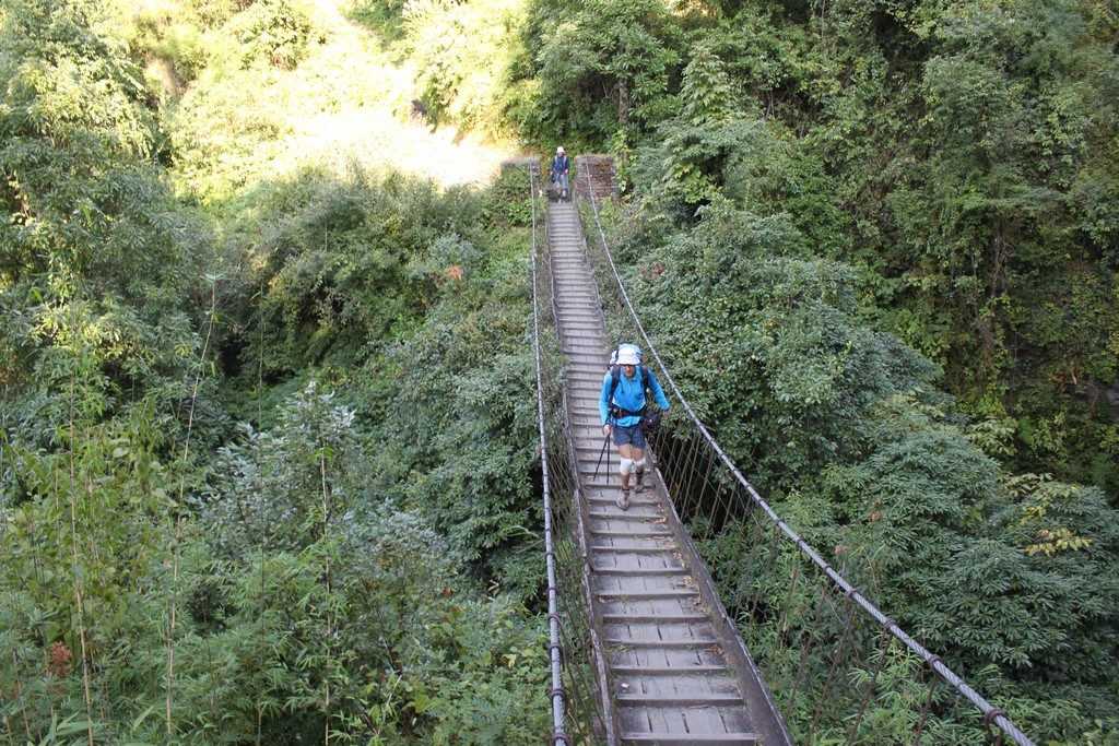 Подвесные мосты в Непале Треккинг в Непале