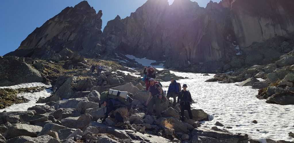 Спуск с перевала Художников-2 Ергаки
