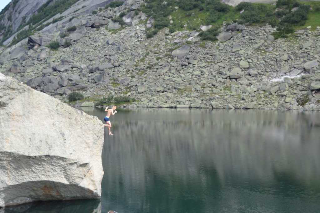 Прыжки в воду Ергаки