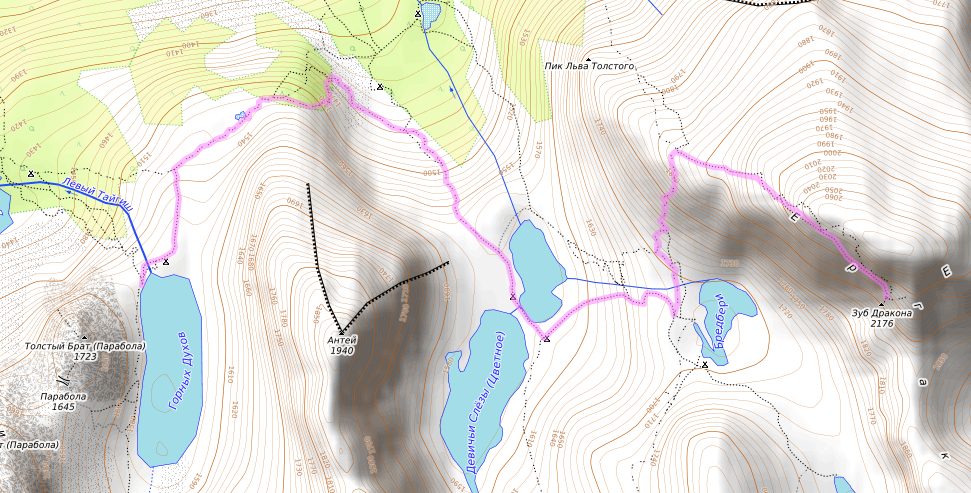 Маршрут на Зуб Дракона тропа Ергаки