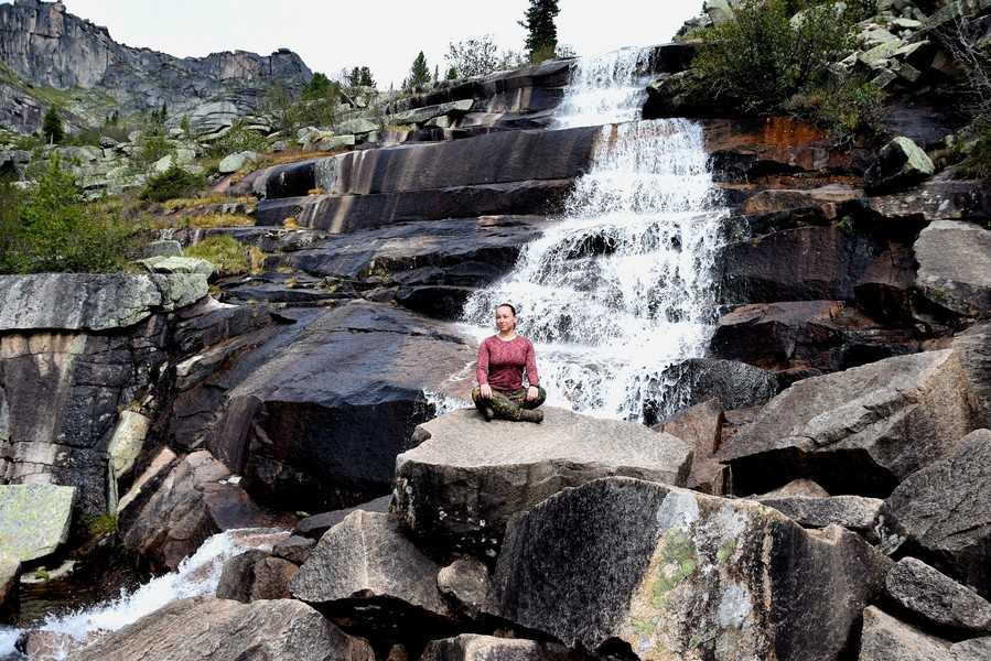 Водопад Мраморный Ергаки