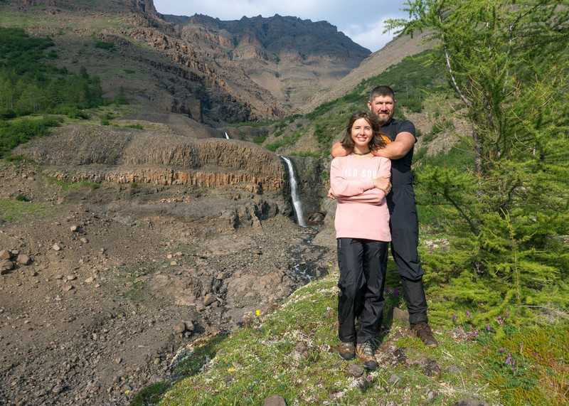 Водопад плато Путорана Хойси