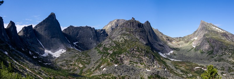 Панорама перевала Восточный Ергаки