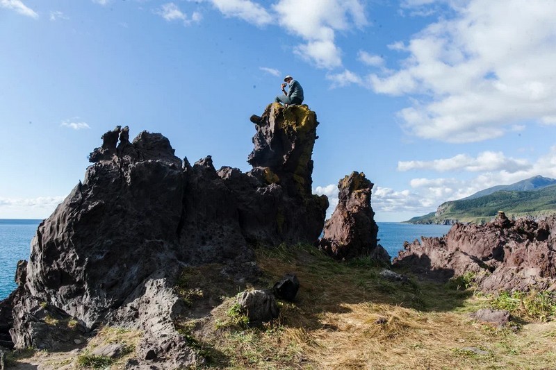 Лавовое плато Янкито на острове Итуруп